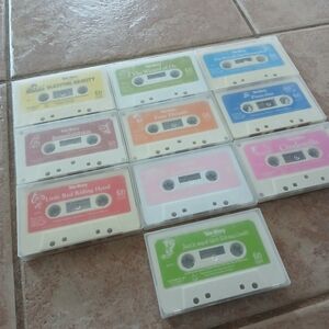 Vintage 80s Tele-Stpry Read Along Storybook Cassette Tape Collection